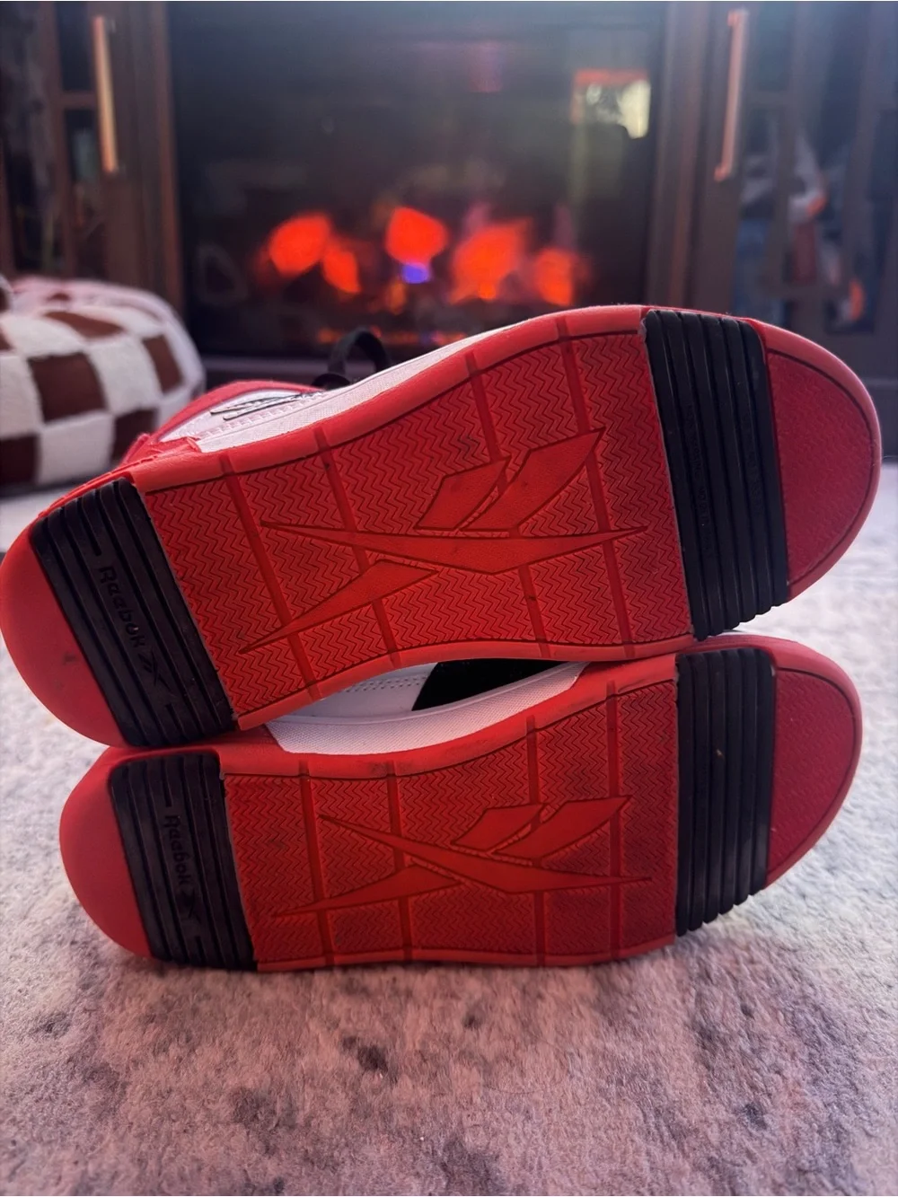 Reebok shoes red black